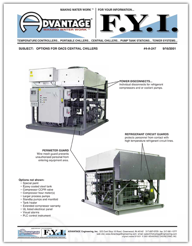 Options For OACS Central Chillers