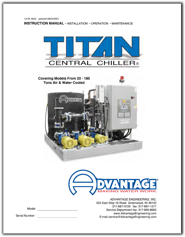 Titan Series Central Water Chiller Manual